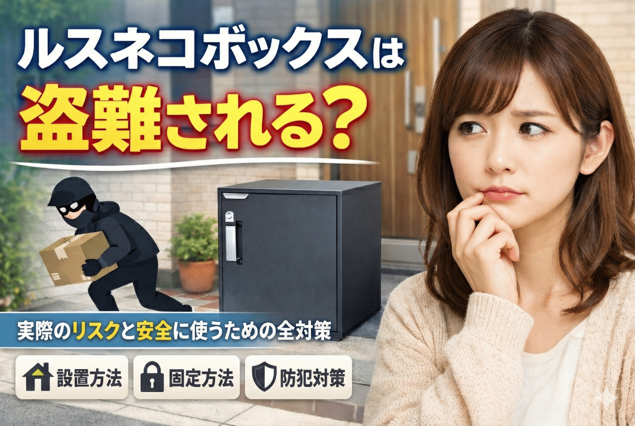 ルスネコボックスは盗難される？実際のリスクと安全に使うための全対策